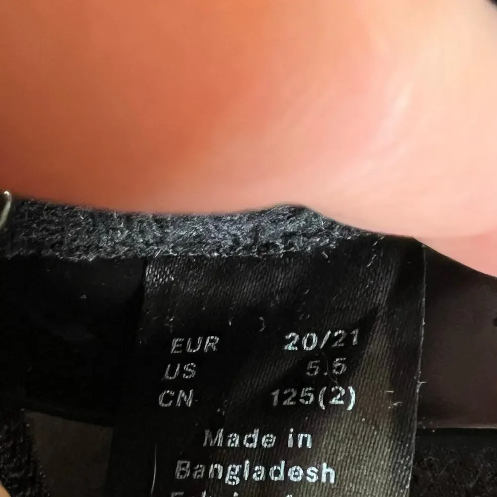 H&M black toddler boots